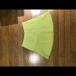 Bright green j crew skirt